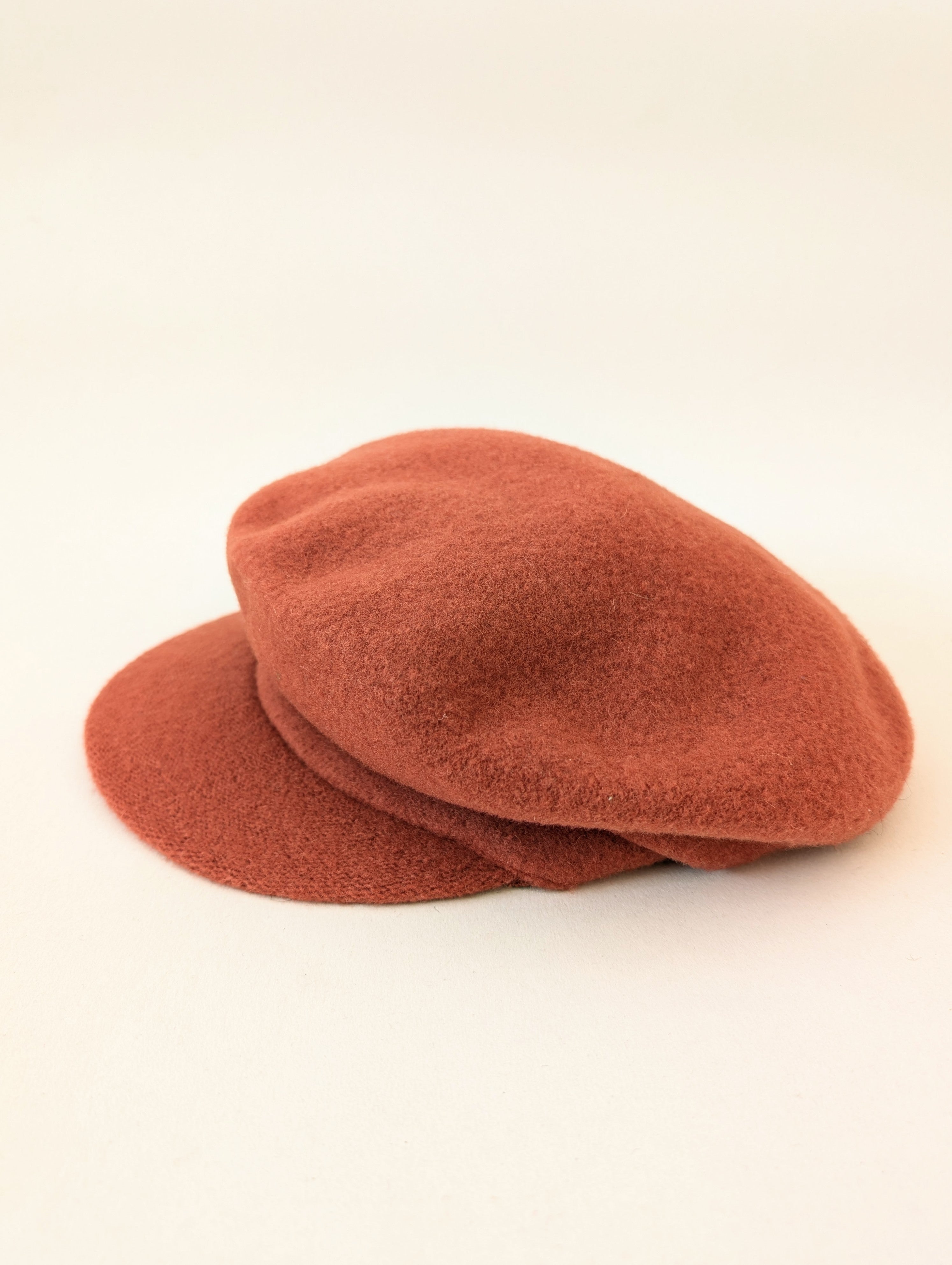 Ballonmütze Schirm Y2K Wolle