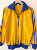 Lade das Bild in den Galerie-Viewer, Trainingsjacke 70s Grasshoppers Senfgelb Blau (L)

