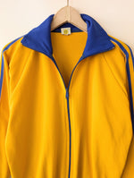 Lade das Bild in den Galerie-Viewer, Trainingsjacke 70s Grasshoppers Senfgelb Blau (L)
