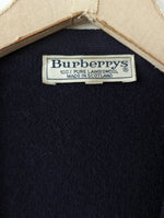 Lade das Bild in den Galerie-Viewer, *Burberry* Cardigan Lammwolle Basic Marine (L)
