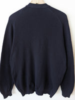 Lade das Bild in den Galerie-Viewer, *Burberry* Cardigan Lammwolle Basic Marine (L)
