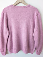 Lade das Bild in den Galerie-Viewer, *Handmade* Pullover Wolle Flieder Basic (XL)
