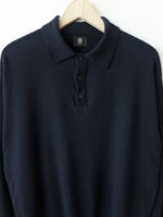 Lade das Bild in den Galerie-Viewer, *Bogner* Pullover Troyer Wolle Marineblau (L-XL)
