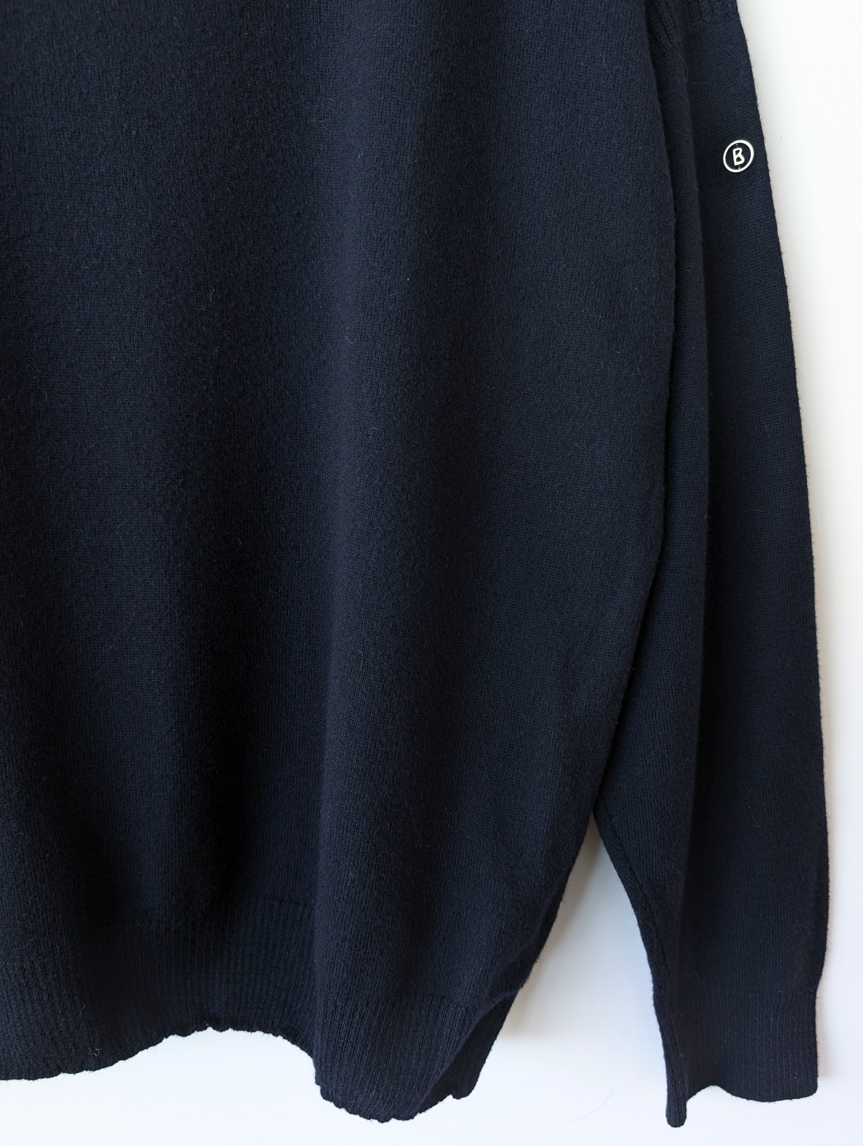 *Bogner* Pullover Troyer Wolle Marineblau (L-XL)