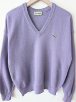 Lade das Bild in den Galerie-Viewer, *Lacoste* Pullover Wolle Tennis Flieder (L)
