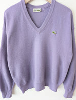Lade das Bild in den Galerie-Viewer, *Lacoste* Pullover Wolle Tennis Flieder (L)
