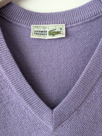 Lade das Bild in den Galerie-Viewer, *Lacoste* Pullover Wolle Tennis Flieder (L)
