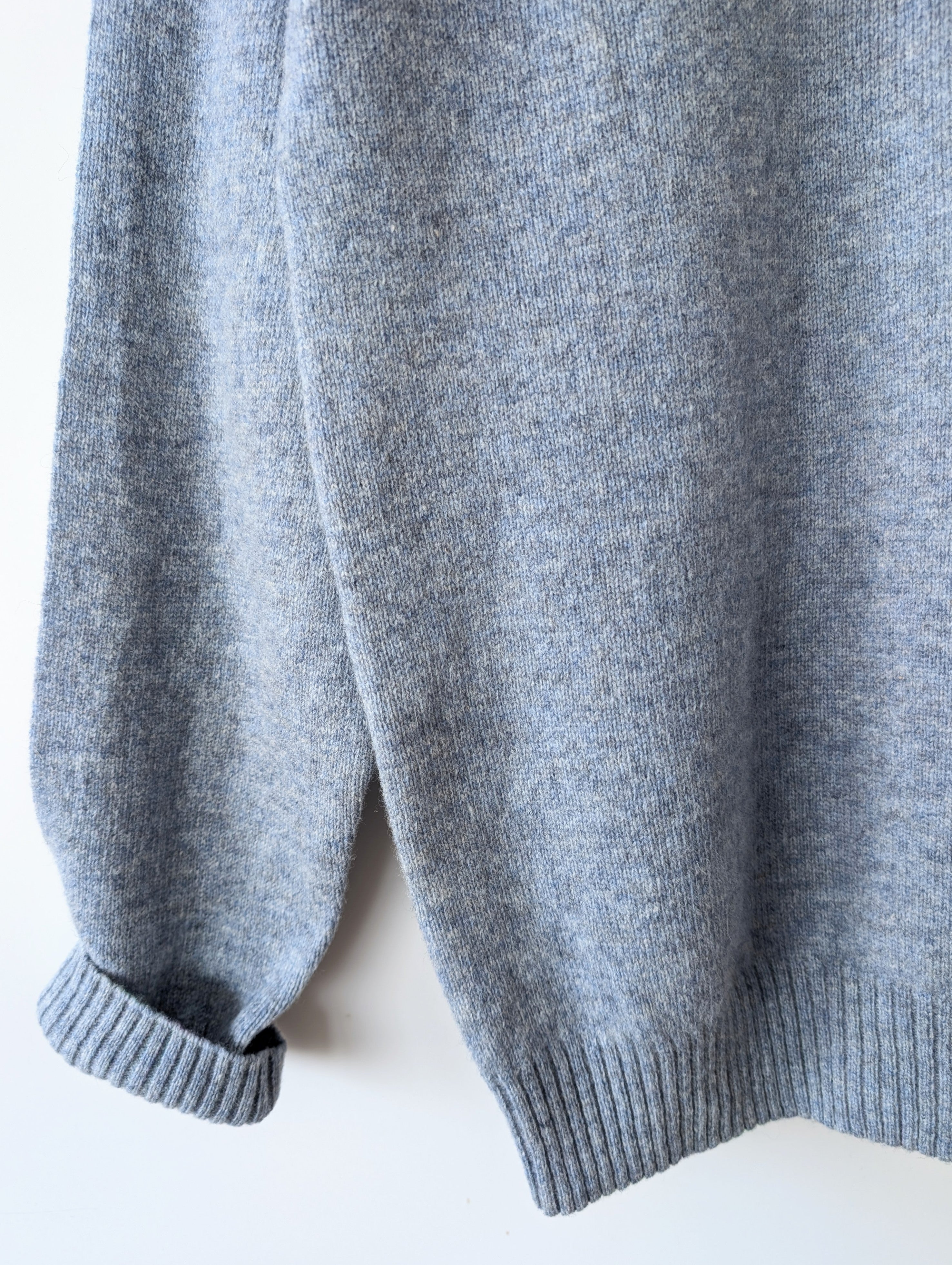 *Wolle* NEU Pullover Premium Basic Hellblau (L-XL)