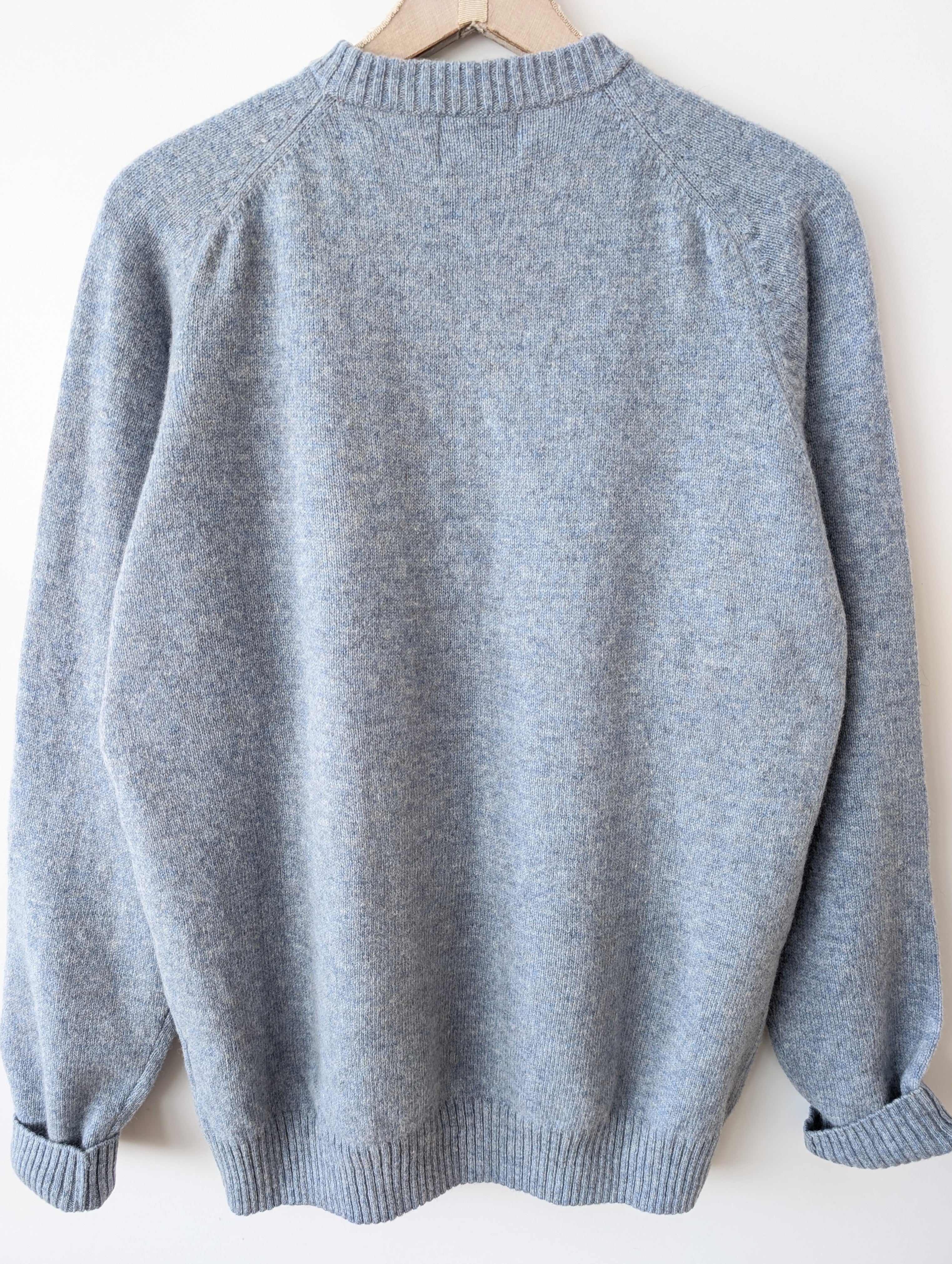 *Wolle* NEU Pullover Premium Basic Hellblau (L-XL)