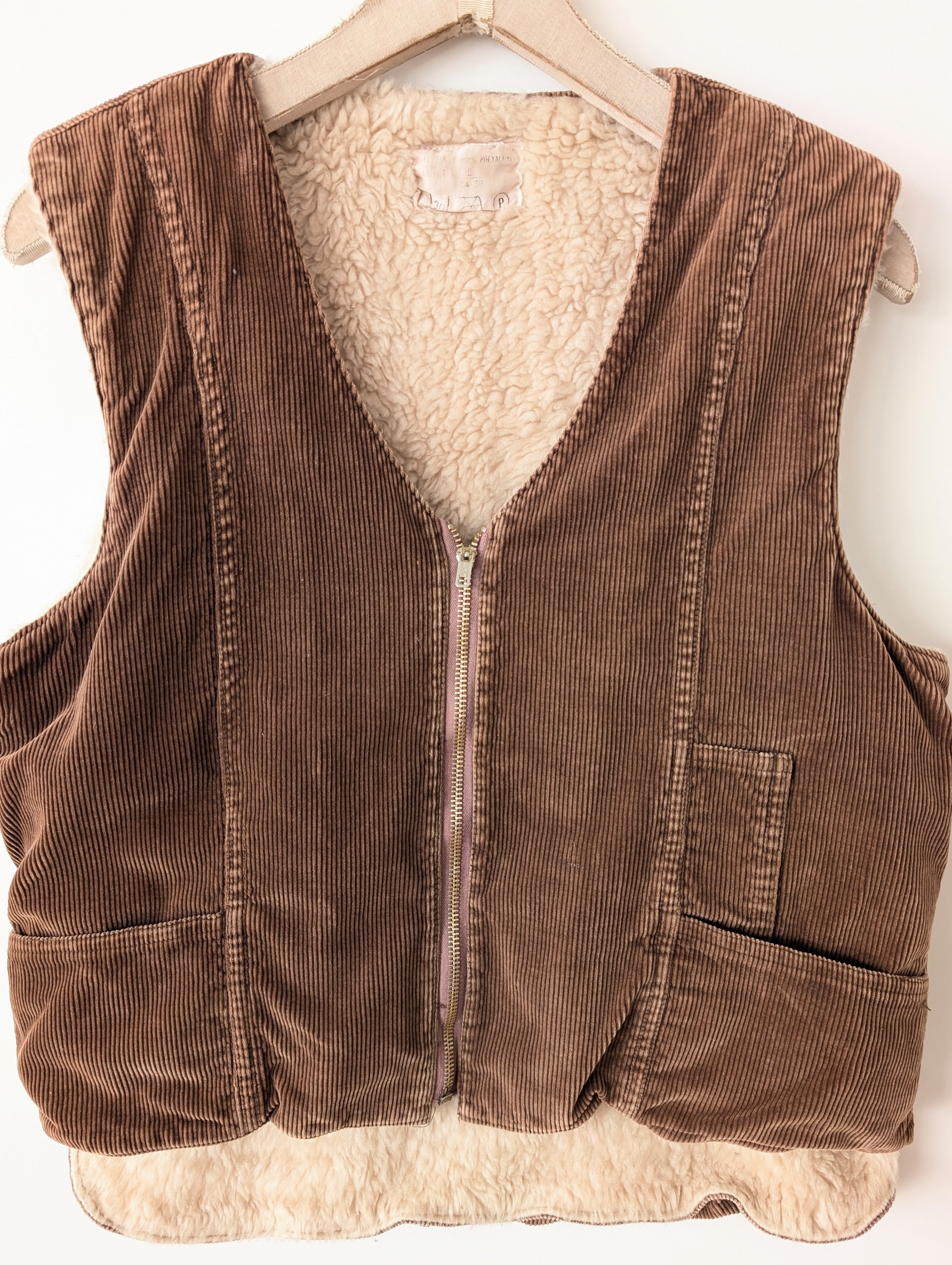 *Cord* Weste Workwear Schäfchen (L)