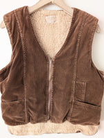 Lade das Bild in den Galerie-Viewer, *Cord* Weste Workwear Schäfchen (L)
