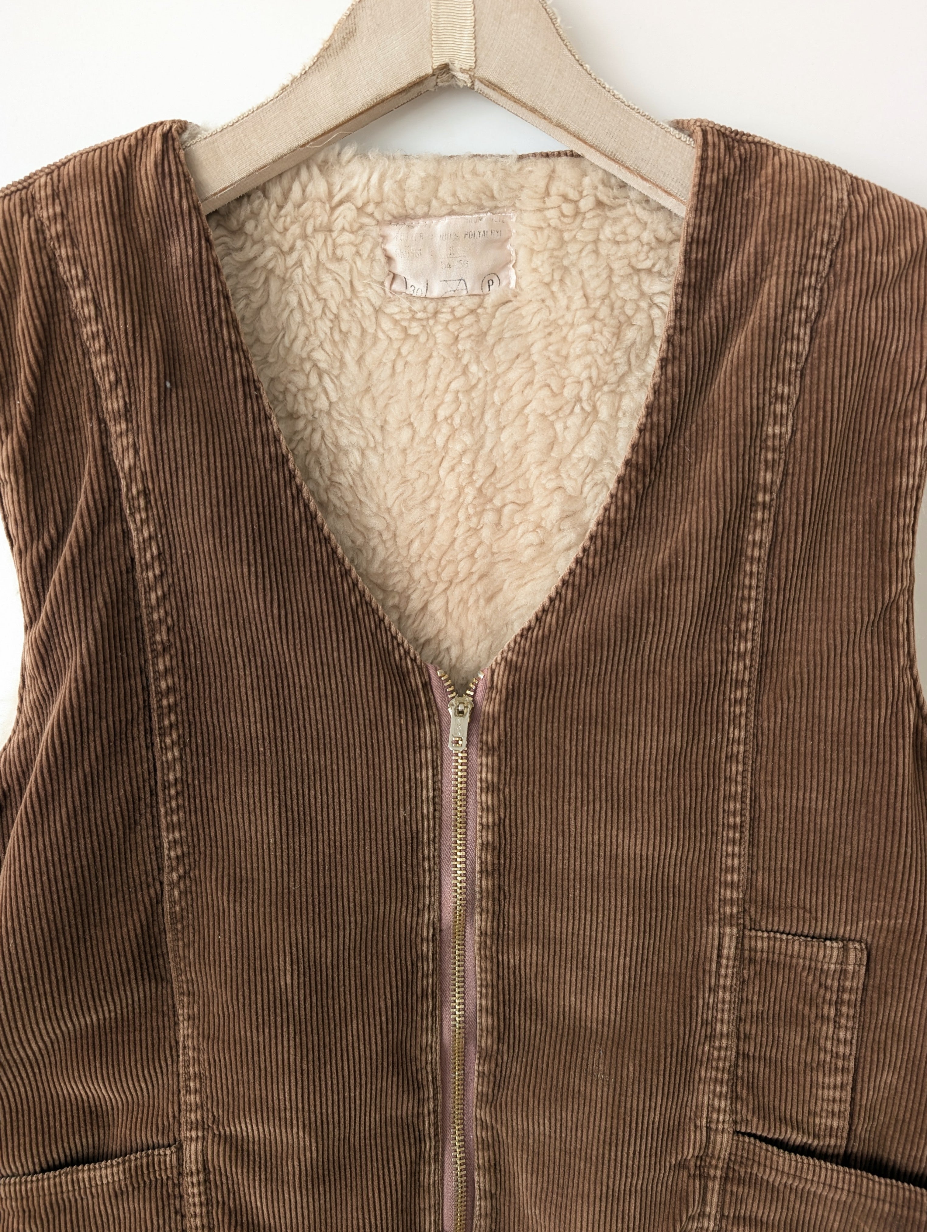 *Cord* Weste Workwear Schäfchen (L)