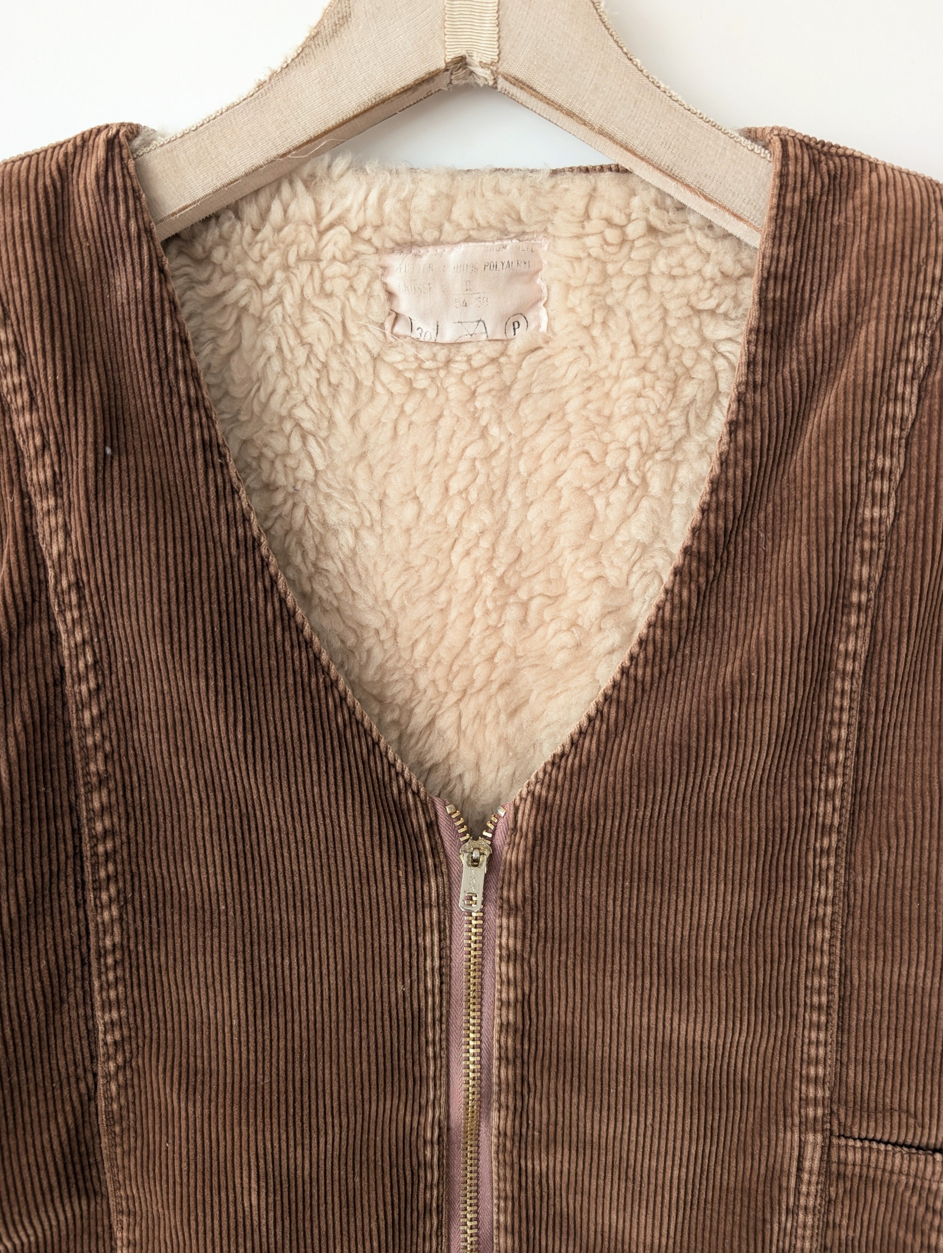 *Cord* Weste Workwear Schäfchen (L)