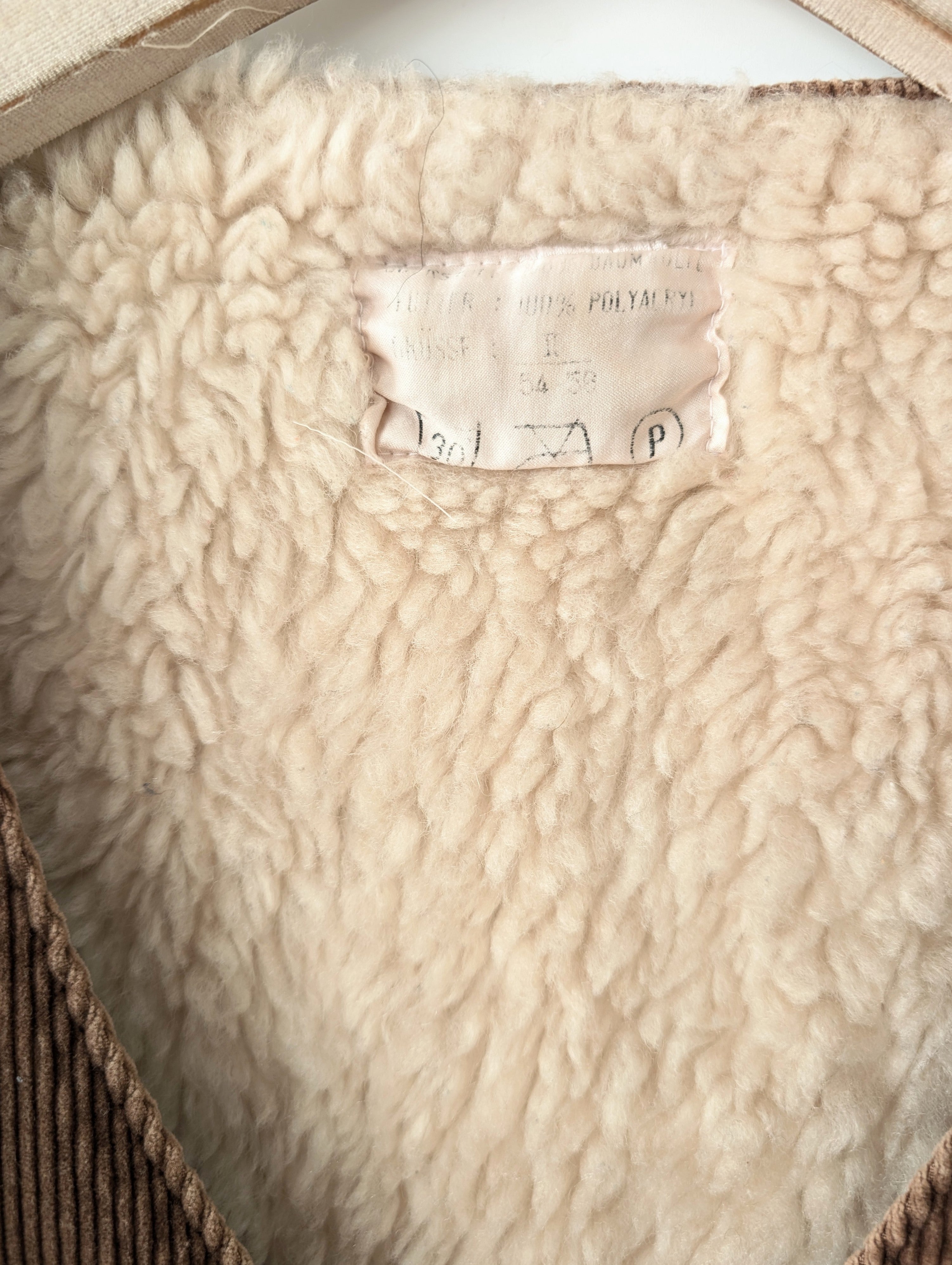 *Cord* Weste Workwear Schäfchen (L)