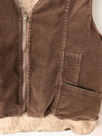 Lade das Bild in den Galerie-Viewer, *Cord* Weste Workwear Schäfchen (L)
