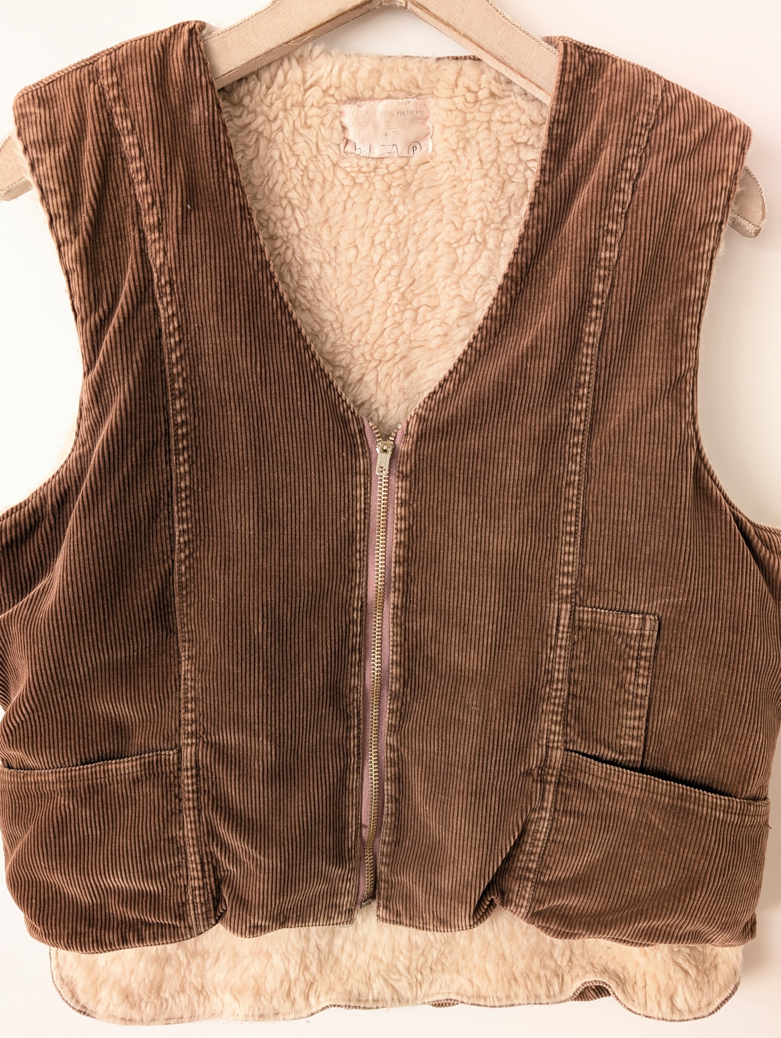 *Cord* Weste Workwear Schäfchen (L)