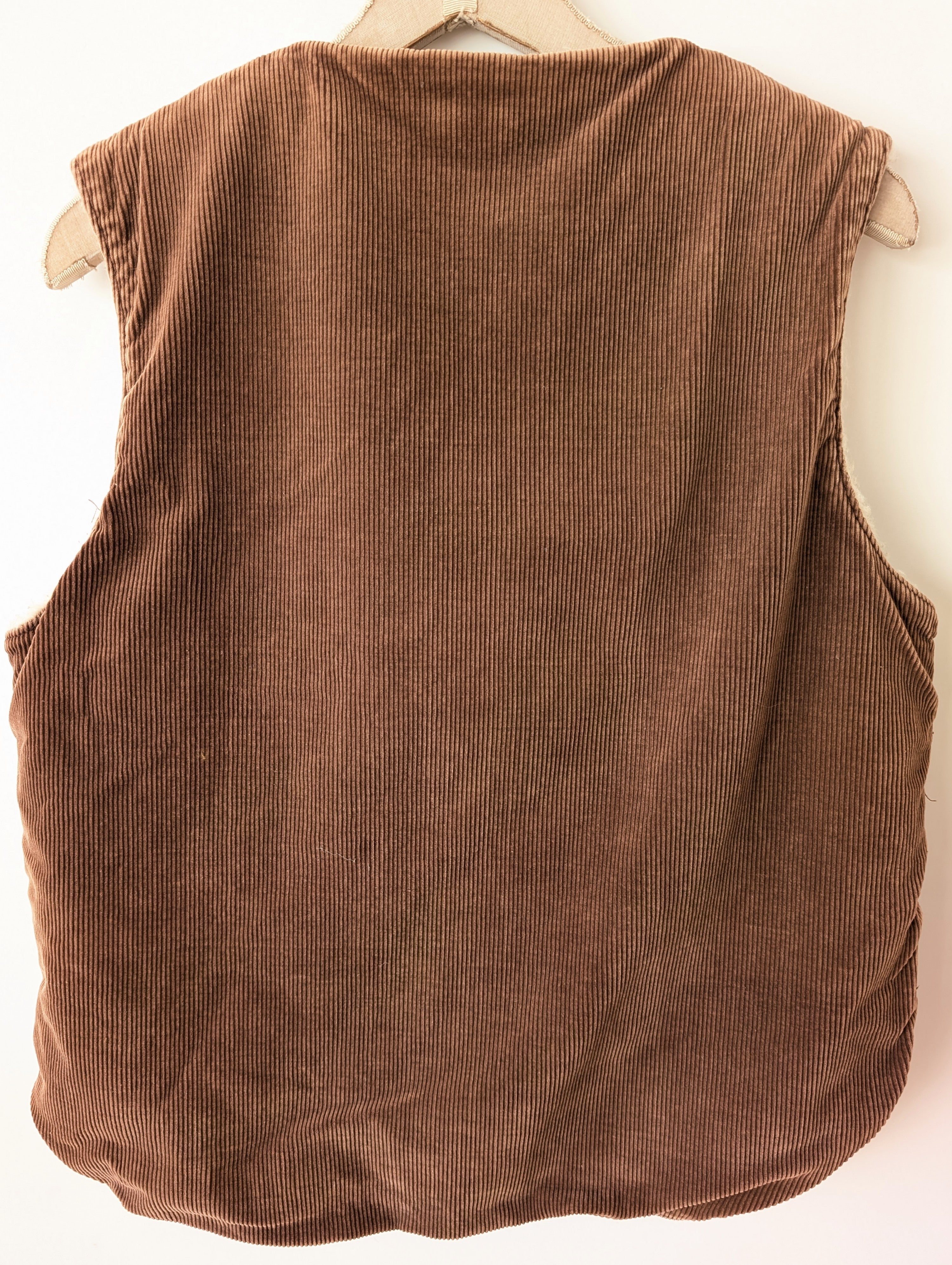 *Cord* Weste Workwear Schäfchen (L)