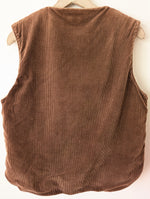 Lade das Bild in den Galerie-Viewer, *Cord* Weste Workwear Schäfchen (L)
