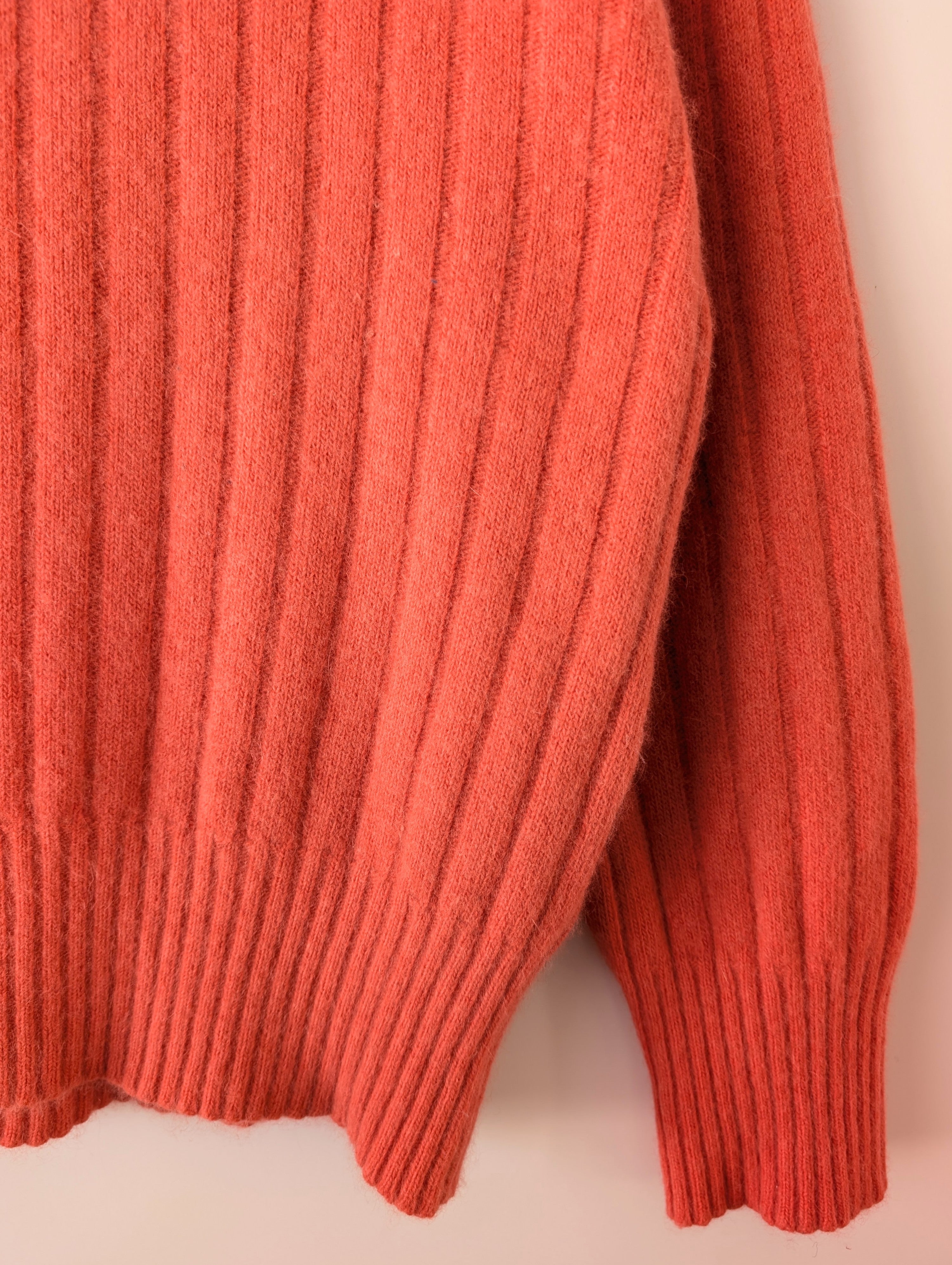 *Angora* Pullover Rollkragen Koralle Apricot (S-M)