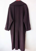 Lade das Bild in den Galerie-Viewer, *Kaschmir Angora Wolle* Mantel 80s Aubergine (M-L)
