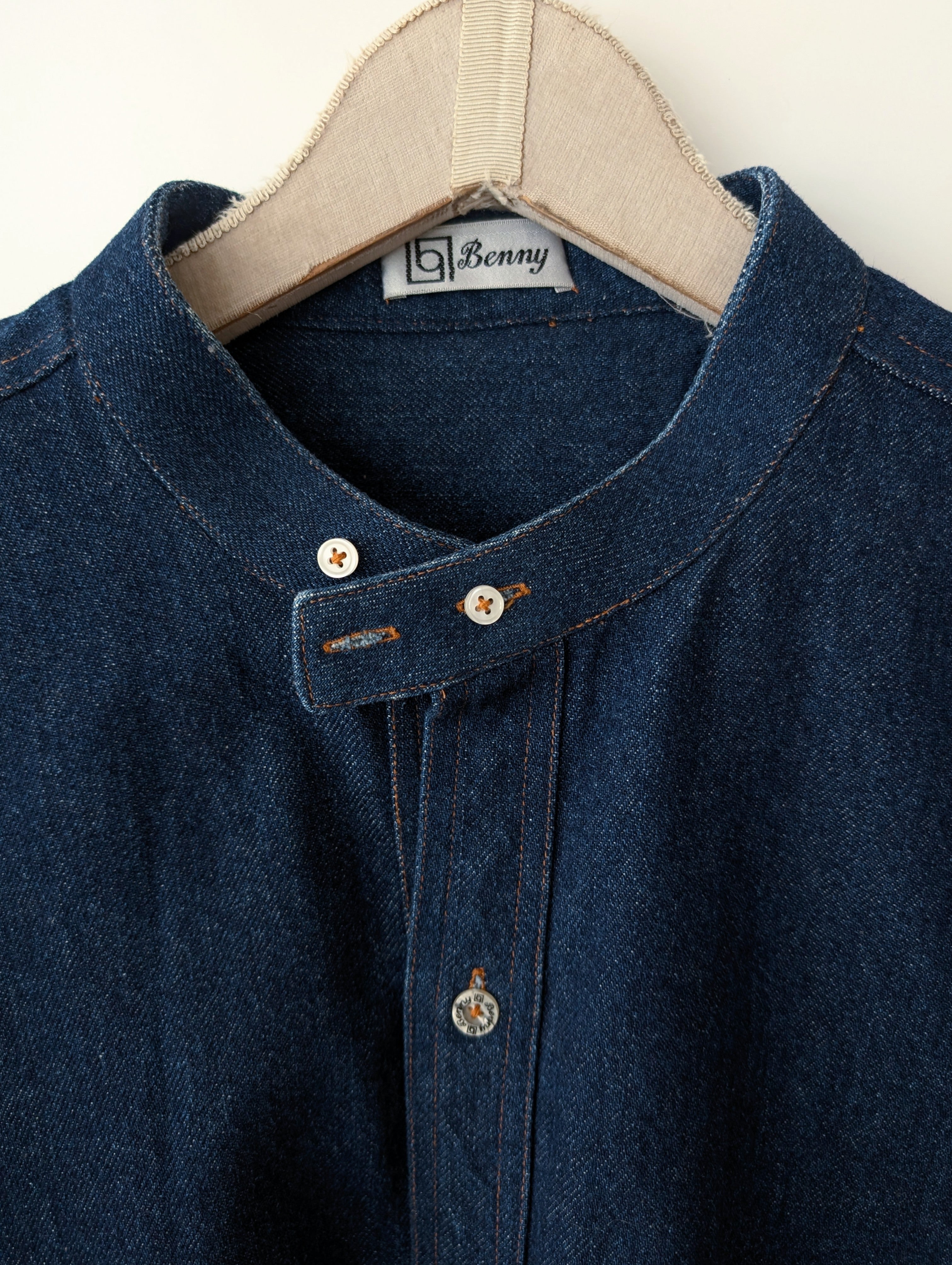 Denim Overshirt Indigo Jeans Hemd Jacke (XL)