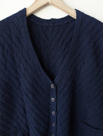 Lade das Bild in den Galerie-Viewer, *Handmade* Weste Wolle Streifen Strick (XL-XXL)
