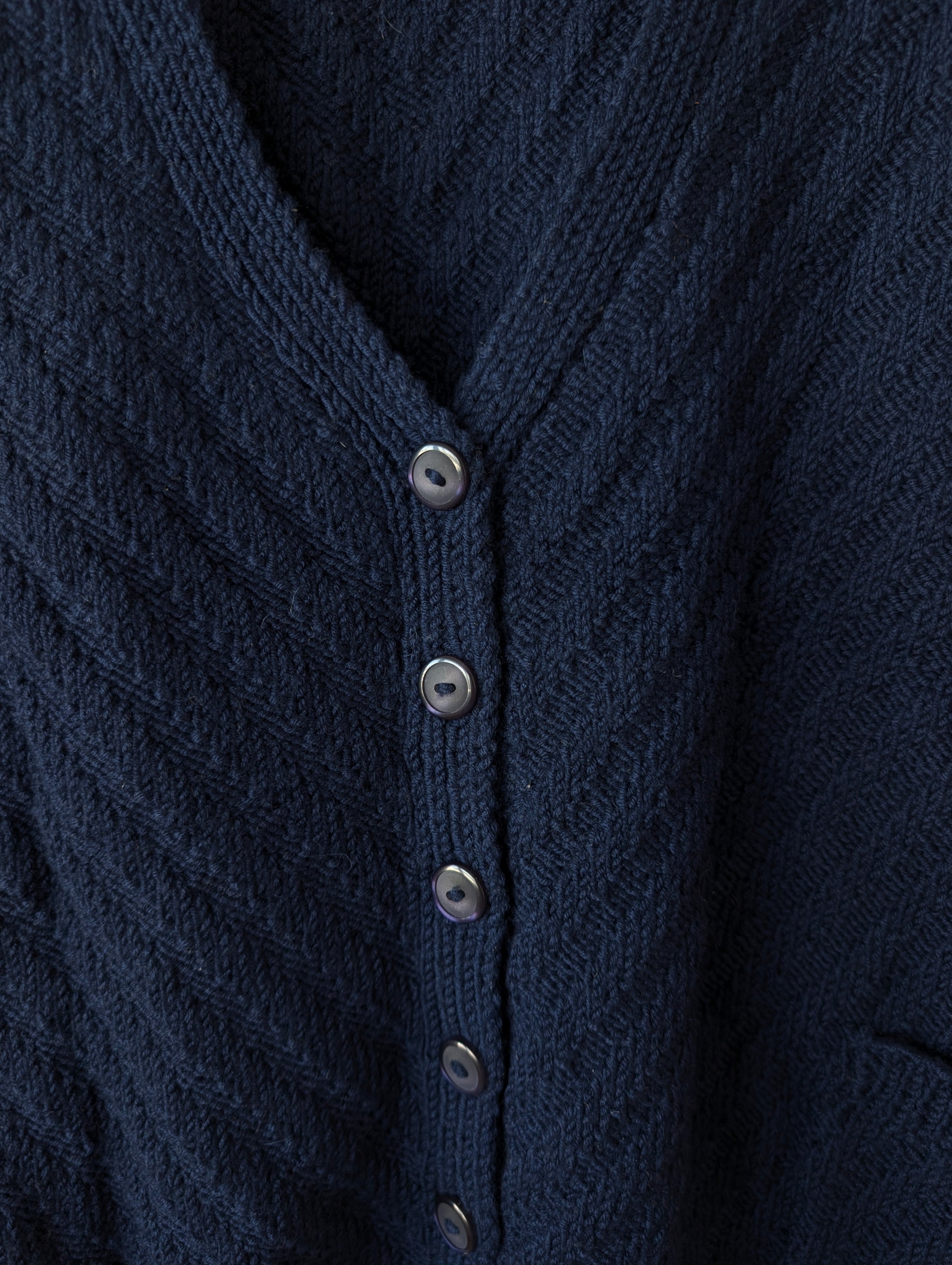 *Handmade* Weste Wolle Streifen Strick (XL-XXL)