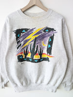 Lade das Bild in den Galerie-Viewer, Sweater 80s Kaktus Siebdruck USA (XL)

