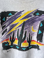 Lade das Bild in den Galerie-Viewer, Sweater 80s Kaktus Siebdruck USA (XL)
