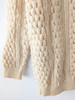 Lade das Bild in den Galerie-Viewer, *Wolle* Pullover Handmade Zopfstrick Ireland (L-XL)
