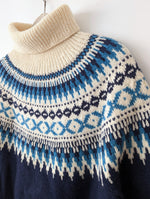 Lade das Bild in den Galerie-Viewer, *Handmade* Pullover Wolle Norweger Strick (L-XL)
