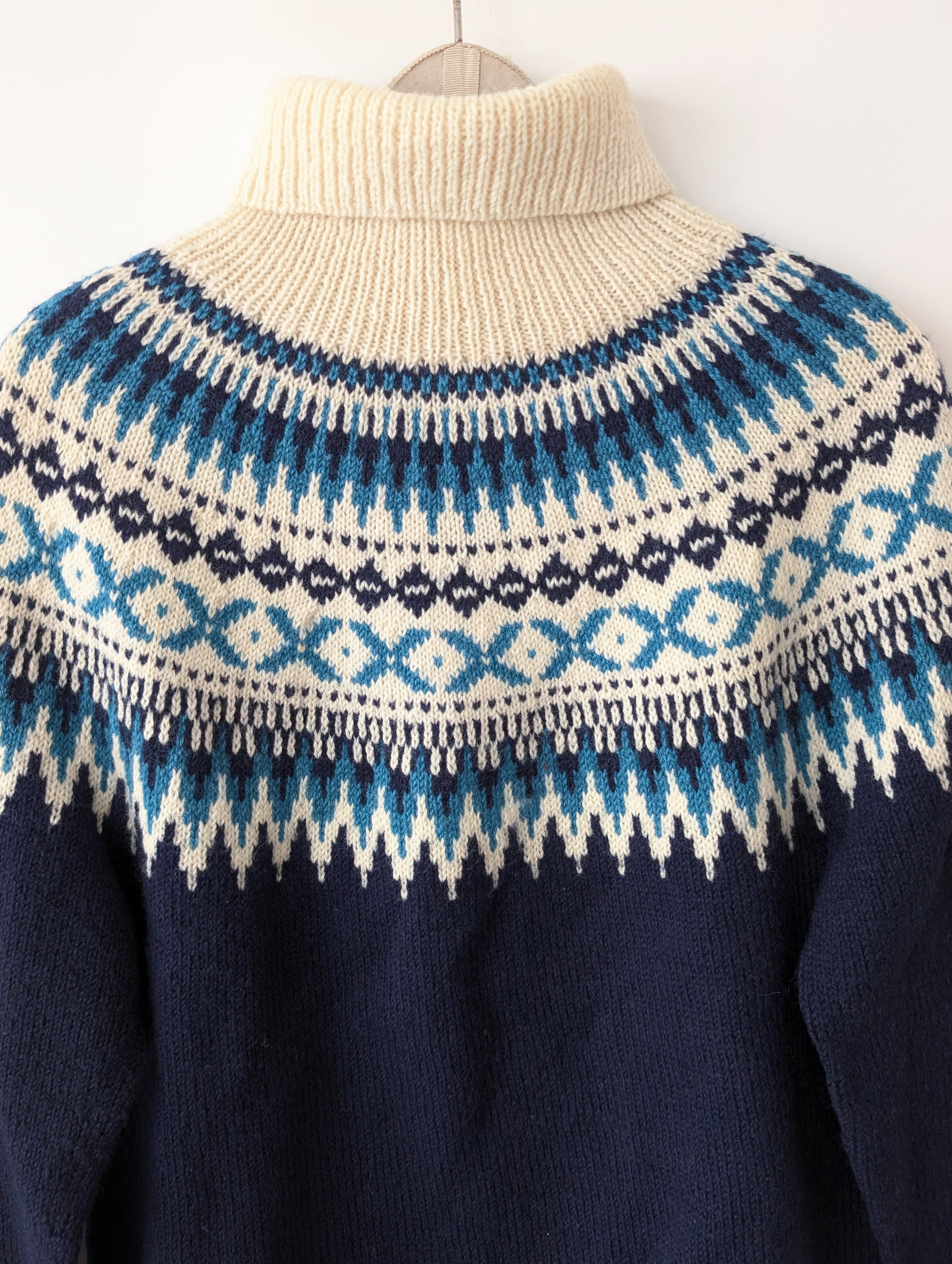 *Handmade* Pullover Wolle Norweger Strick (L-XL)