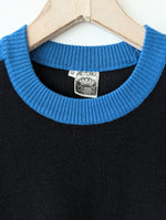 Lade das Bild in den Galerie-Viewer, Pullover 70s Streifen Strick Wolle (L)
