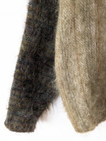 Lade das Bild in den Galerie-Viewer, *Handmade* Pullover Bomber Mohair Khaki (XL)
