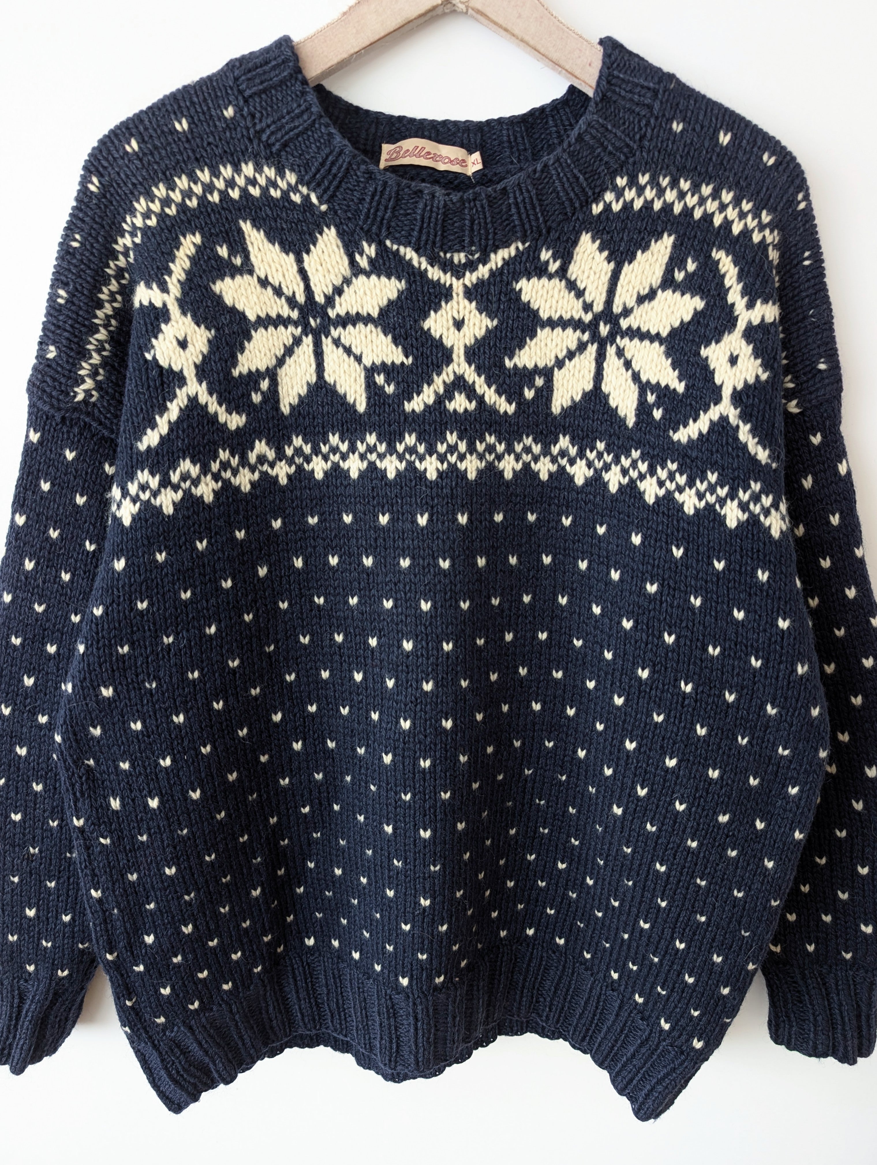 *Bellerose* Pullover Wolle Norweger Strick (XL)