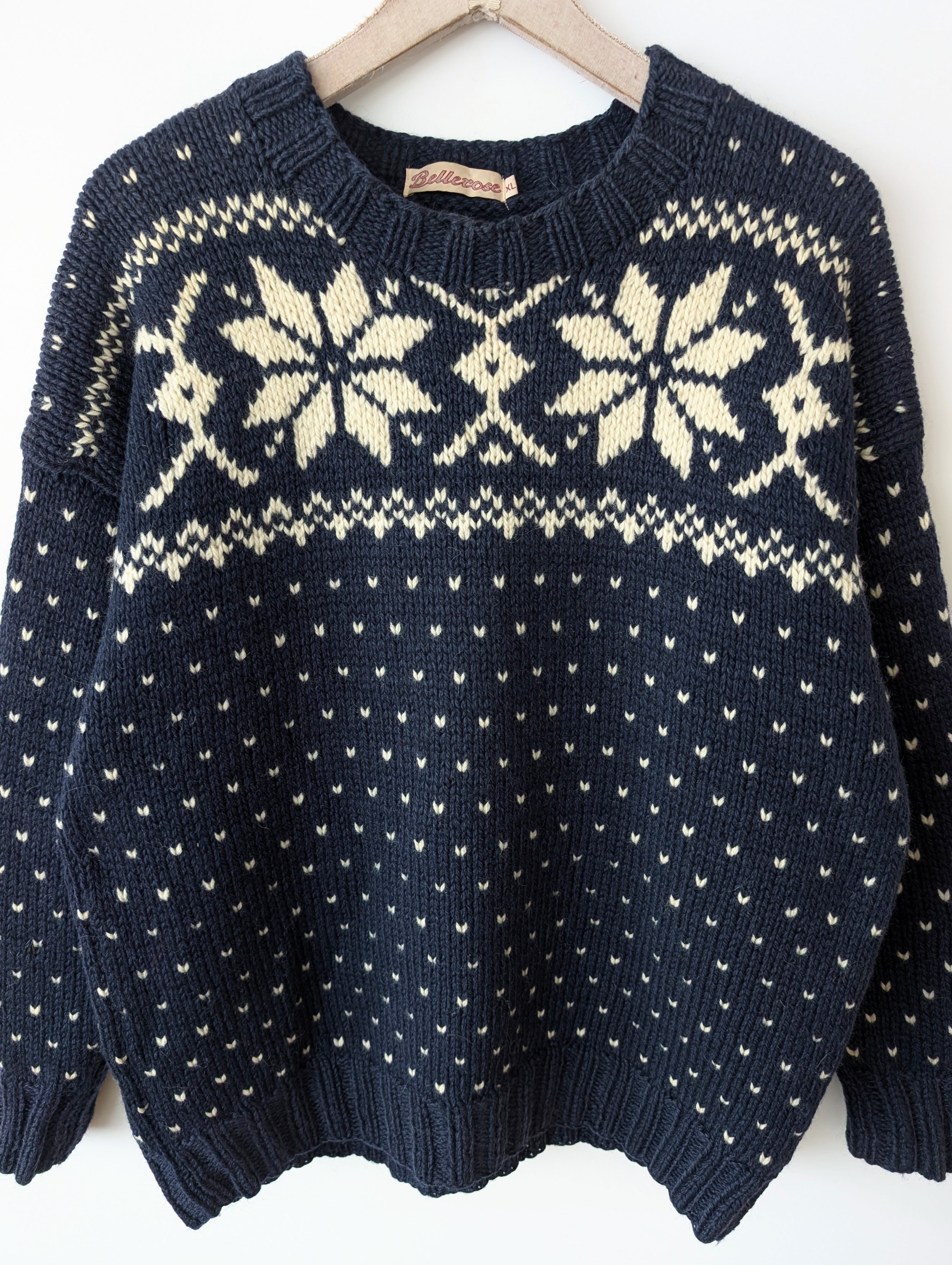 *Bellerose* Pullover Wolle Norweger Strick (XL)