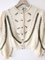 Lade das Bild in den Galerie-Viewer, XMAS RARE Cardigan Wolle Folklore Strick (L)
