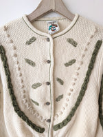 Lade das Bild in den Galerie-Viewer, XMAS RARE Cardigan Wolle Folklore Strick (L)
