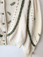 Lade das Bild in den Galerie-Viewer, XMAS RARE Cardigan Wolle Folklore Strick (L)
