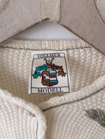 Lade das Bild in den Galerie-Viewer, XMAS RARE Cardigan Wolle Folklore Strick (L)
