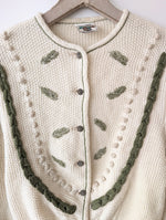 Lade das Bild in den Galerie-Viewer, XMAS RARE Cardigan Wolle Folklore Strick (L)
