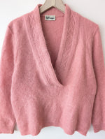 Lade das Bild in den Galerie-Viewer, *Kid Mohair* Pullover 80s Basic Altrosa (L)
