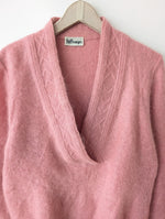 Lade das Bild in den Galerie-Viewer, *Kid Mohair* Pullover 80s Basic Altrosa (L)
