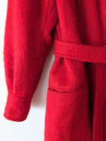 Lade das Bild in den Galerie-Viewer, *Mohair* Mantel 70s Wolle Rot (S)
