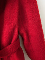 Lade das Bild in den Galerie-Viewer, *Mohair* Mantel 70s Wolle Rot (S)
