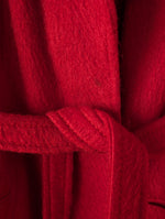 Lade das Bild in den Galerie-Viewer, *Mohair* Mantel 70s Wolle Rot (S)
