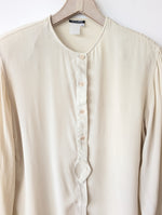 Lade das Bild in den Galerie-Viewer, *Armani* Bluse Seide Creme (XL)
