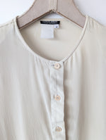Lade das Bild in den Galerie-Viewer, *Armani* Bluse Seide Creme (XL)
