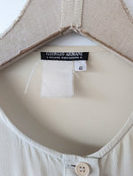 Lade das Bild in den Galerie-Viewer, *Armani* Bluse Seide Creme (XL)

