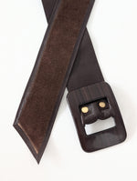 Lade das Bild in den Galerie-Viewer, Taillengürtel Leder 70s Braun (One Size)
